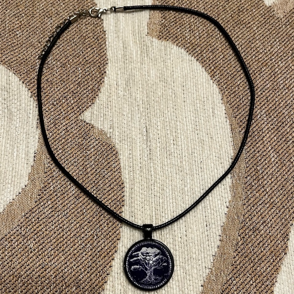 Magic The Gathering Forest Pendant Necklace